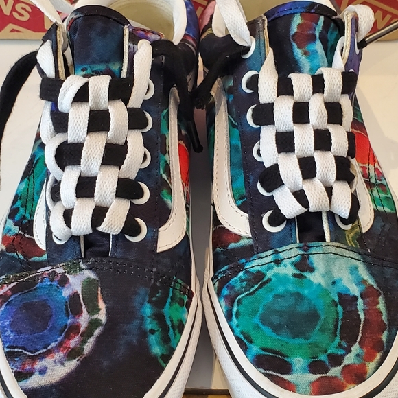 Unisex Vans Old skool size M6/W7.5 color tie die multi - Picture 7 of 7